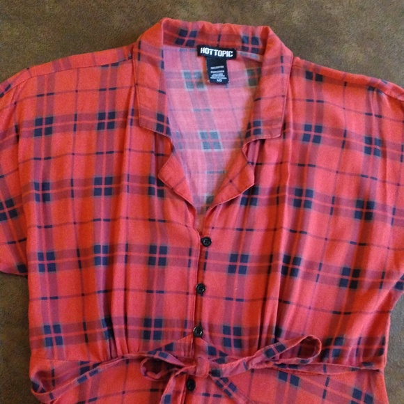 Hot Topic Plaid Dress Medium - Picture 3 of 7